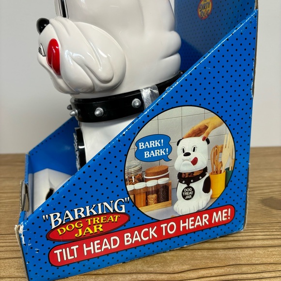 Vintage 1991 "Barking" Dog Treat Jar - Picture 3 of 15